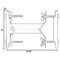 Outdoor Metal Patio Umbrella Clamp for Fence Post, Railing, Bleachers, or Benches - Strong and Durable, Keeps Secure in Any Weather, Strong Winds or Rainy Conditions, 3 – Pack